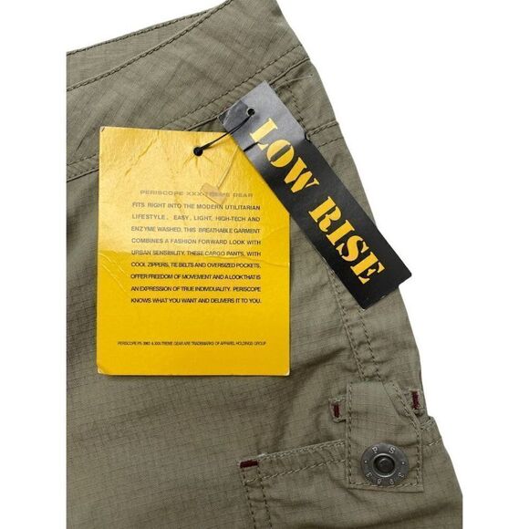 Periscope Gear Utility Shorts Women's 3 SMALL Khaki Green‎ Drawstring Cotton NEW - Picture 9 of 9